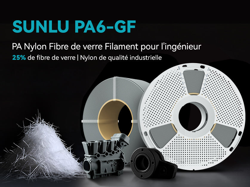 Découvrez la puissance du filament 3D SUNLU PA6-GF pour une impression haute performance