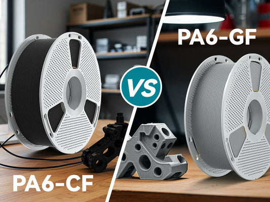 SUNLU PA6-GF vs PA6-CF : comparaison ultime des filaments d'impression 3D hautes performances