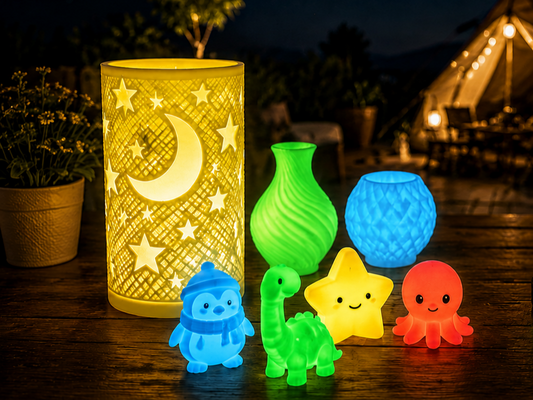 PLA Glow ou PETG Glow : comment choisir le bon filament lumineux pour vos projets 3D ?