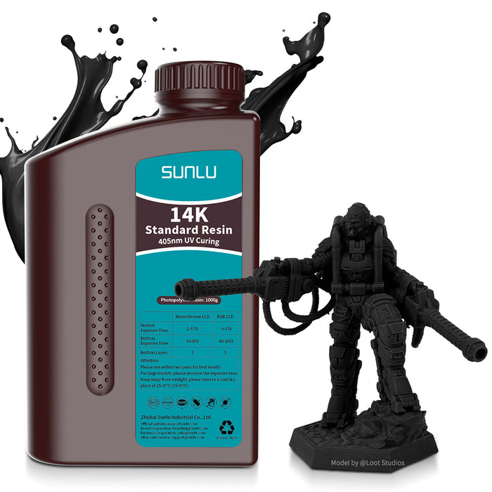 [MOQ : 6 Bouteilles] Série de résines 1000G et Résine Standard et Résine Standard Plus et Résine ABS-Like et Résine Standard Water-wash et Résine 14K