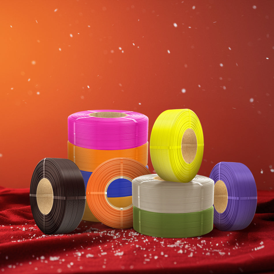 SUNLU Filament de Recharge 1KG, PLA, PLA+, PLA+2.0, PETG compatible avec 2025 bobines réutilisables SUNLU 3ème génération et BambuLab, 1KG 1.75mm Filament