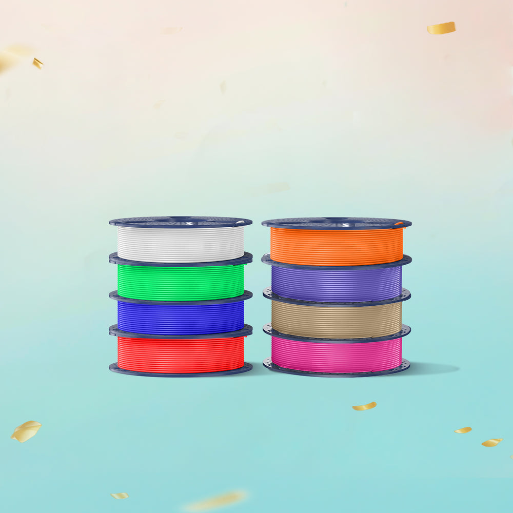 Filament PLA, PLA+, PLA+2.0, PLA Meta – 8 bobines de 250 g, 0,25 kg par bobine, pack de 8, total 2 kg, mini bobine pour imprimantes 3D