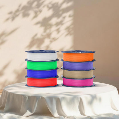 Filament PLA, PLA+, PLA+2.0, PLA Meta – 8 bobines de 250 g, 0,25 kg par bobine, pack de 8, total 2 kg, mini bobine pour imprimantes 3D