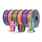 [MOQ : 3 Rouleaux] Silk Multicolore (Bicolore, Tricolore, Quatre couleurs). PLA+ Soie Unicolore Filament 1KG