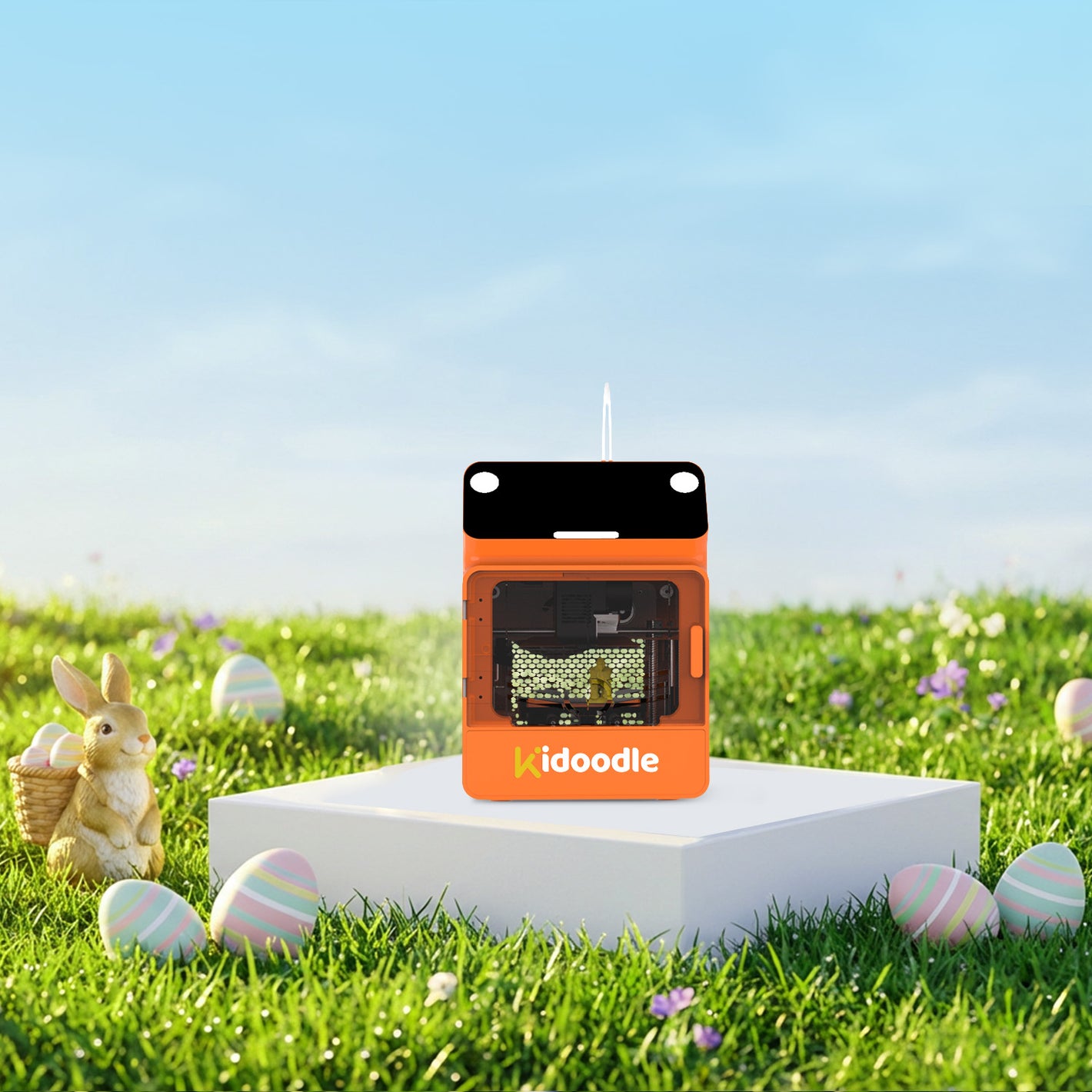 Kidoodle MiniBox A1 : Imprimante 3D pour enfants, libérez votre créativité avec Kidoodle, vitesse élevée de 600mm/s, AutoLiv/Design sécurisé pour les enfants/5 », écran tactile, Wi-Fi/contrôle d'application.