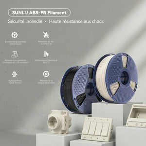 Filament ABS-FR (ignifuge) pour imprimante 3D 1KG