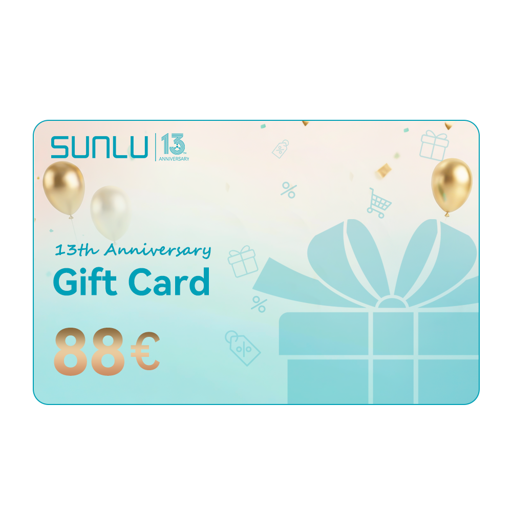 [2 % de réduction] SUNLU FR Store Offre spéciale de carte cadeau du magasin avec 2 % de réduction