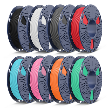 Filament PLA, PLA+, PLA+2.0, PLA Meta – 8 bobines de 250 g, 0,25 kg par bobine, pack de 8, total 2 kg, mini bobine pour imprimantes 3D