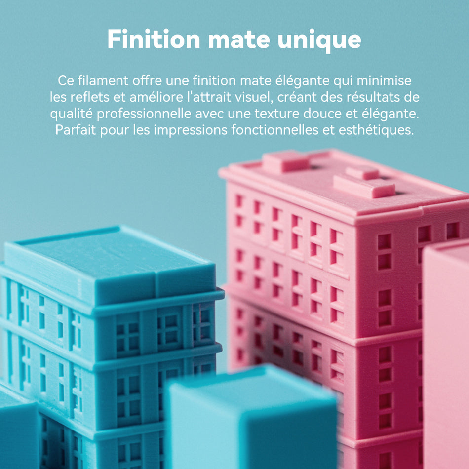 [MOQ : 6 Rouleaux] High Speed Matte PLA, Filament PLA mat haute vitesse pour imprimante 3D 1KG