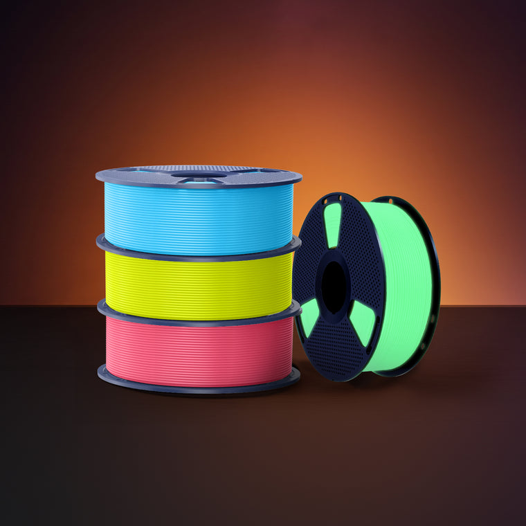 [3 rouleaux min.] Filament PETG Lumineux (Phosphorescent) pour imprimante 3D 1KG