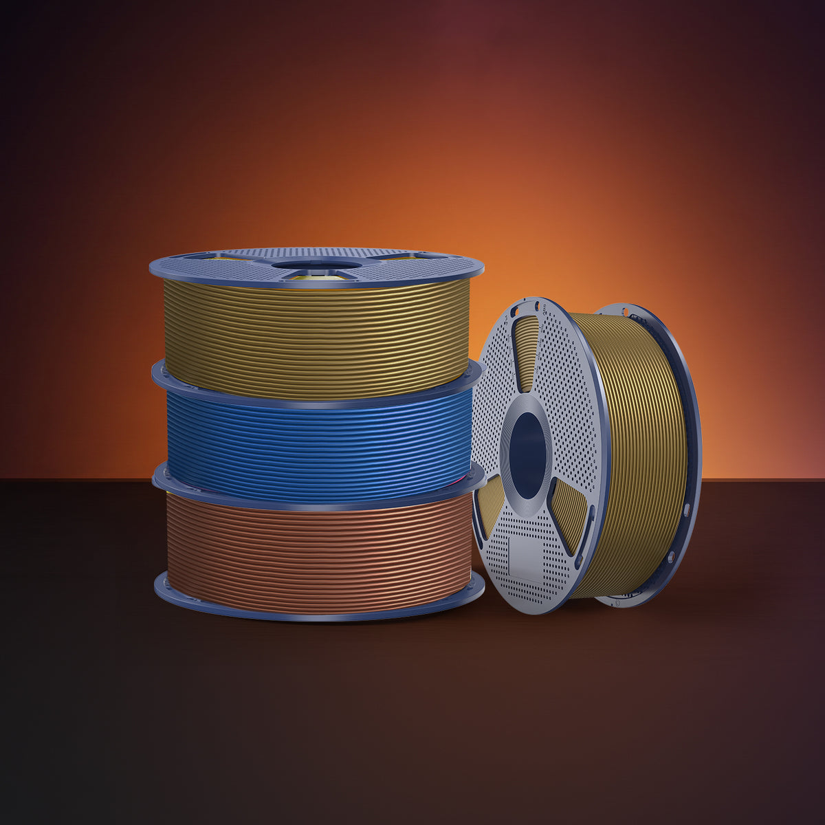 [Nouveau] SUNLU Filament PLA Metallic pour impression 3D 1KG, effet métallique réaliste