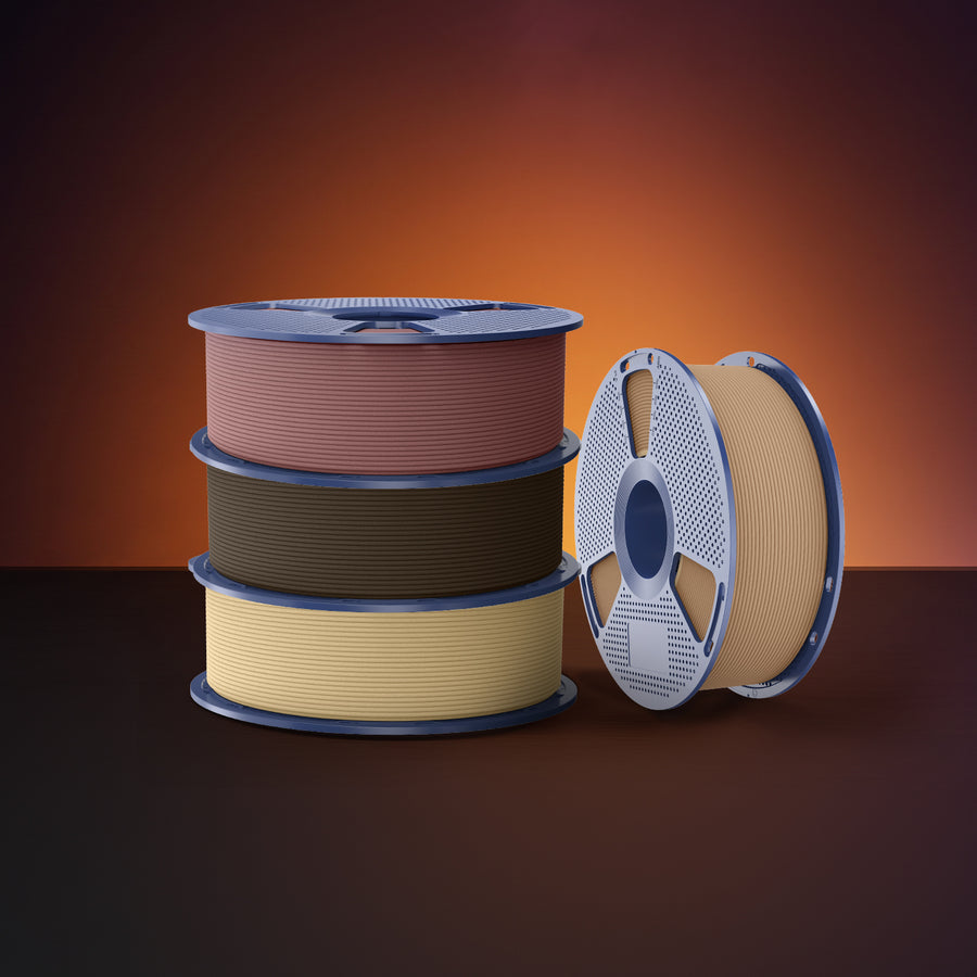 [3 rouleaux min.] Optimized Wood PLA Filament 1KG, Bois Optimisé pour Imprimante 3D 1KG, Texture Bois Optimisée et Améliorée