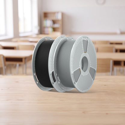 Nnylon-6 renforcé de fibres de verre (PA6-GF) Filament 1KG, PA6 avec 25 % de fibres de verre, résistance aux températures élevées jusqu'à 417 °F (214 °C)