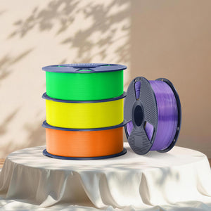 [MOQ : 6 Rouleaux] SUNLU PLA – Nouvelle Collection : Série Néon Fluorescent & Transparent Filament – Diamètre 1,75 mm – Bobine de 1 kg