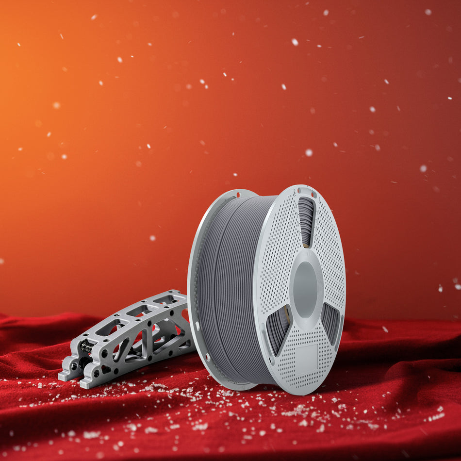 Nnylon-6 renforcé de fibres de verre (PA6-GF) Filament 1KG, PA6 avec 25 % de fibres de verre, résistance aux températures élevées jusqu'à 417 °F (214 °C)