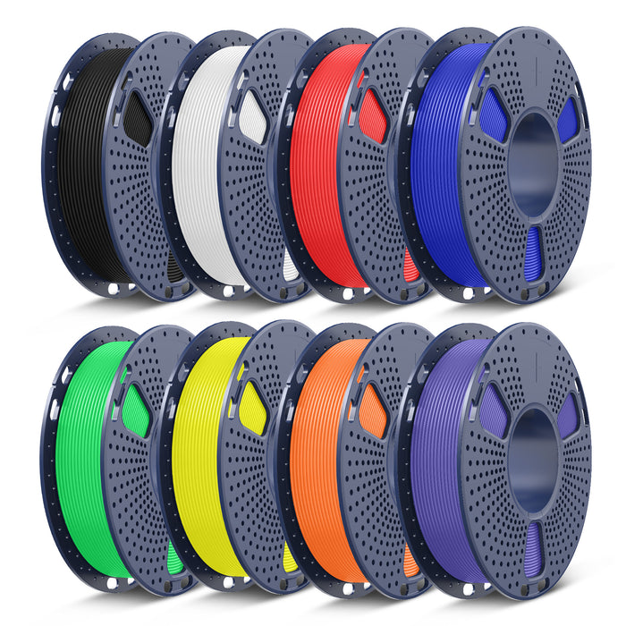 Filament PLA, PLA+, PLA+2.0, PLA Meta – 8 bobines de 250 g, 0,25 kg par bobine, pack de 8, total 2 kg, mini bobine pour imprimantes 3D