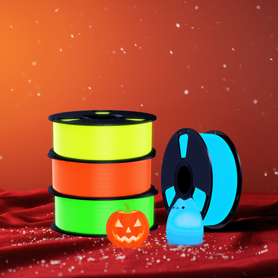 [MOQ : 3 Rouleaux] Filament PETG Lumineux (Phosphorescent) pour imprimante 3D 1KG