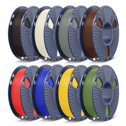 Filament PLA, PLA+, PLA+2.0, PLA Meta – 8 bobines de 250 g, 0,25 kg par bobine, pack de 8, total 2 kg, mini bobine pour imprimantes 3D