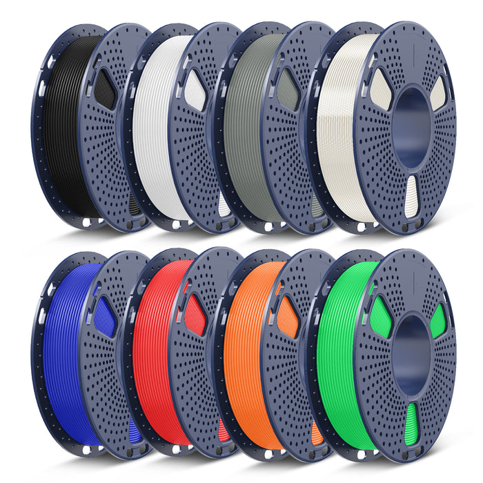 Filament PLA, PLA+, PLA+2.0, PLA Meta – 8 bobines de 250 g, 0,25 kg par bobine, pack de 8, total 2 kg, mini bobine pour imprimantes 3D