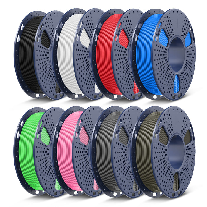 Filament PLA, PLA+, PLA+2.0, PLA Meta – 8 bobines de 250 g, 0,25 kg par bobine, pack de 8, total 2 kg, mini bobine pour imprimantes 3D