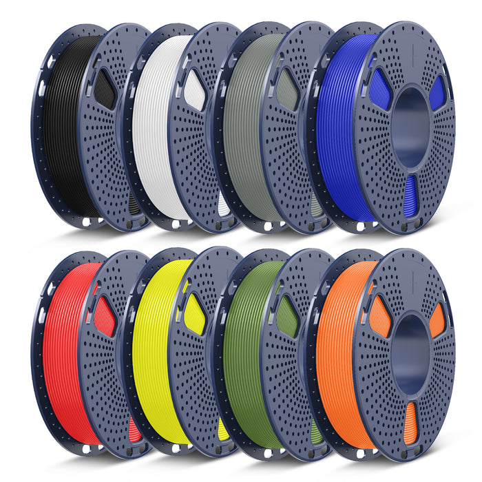 Filament PLA, PLA+, PLA+2.0, PLA Meta – 8 bobines de 250 g, 0,25 kg par bobine, pack de 8, total 2 kg, mini bobine pour imprimantes 3D