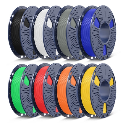 Filament PLA, PLA+, PLA+2.0, PLA Meta – 8 bobines de 250 g, 0,25 kg par bobine, pack de 8, total 2 kg, mini bobine pour imprimantes 3D