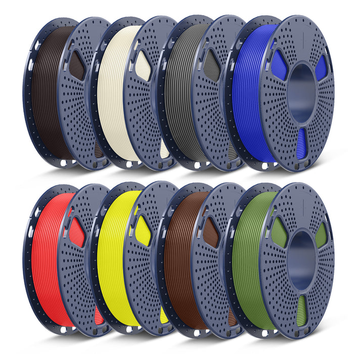 Filament PLA, PLA+, PLA+2.0, PLA Meta – 8 bobines de 250 g, 0,25 kg par bobine, pack de 8, total 2 kg, mini bobine pour imprimantes 3D