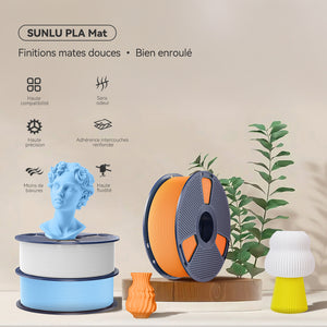 [MOQ : 6 Rouleaux] PLA Matte Filament 1KG