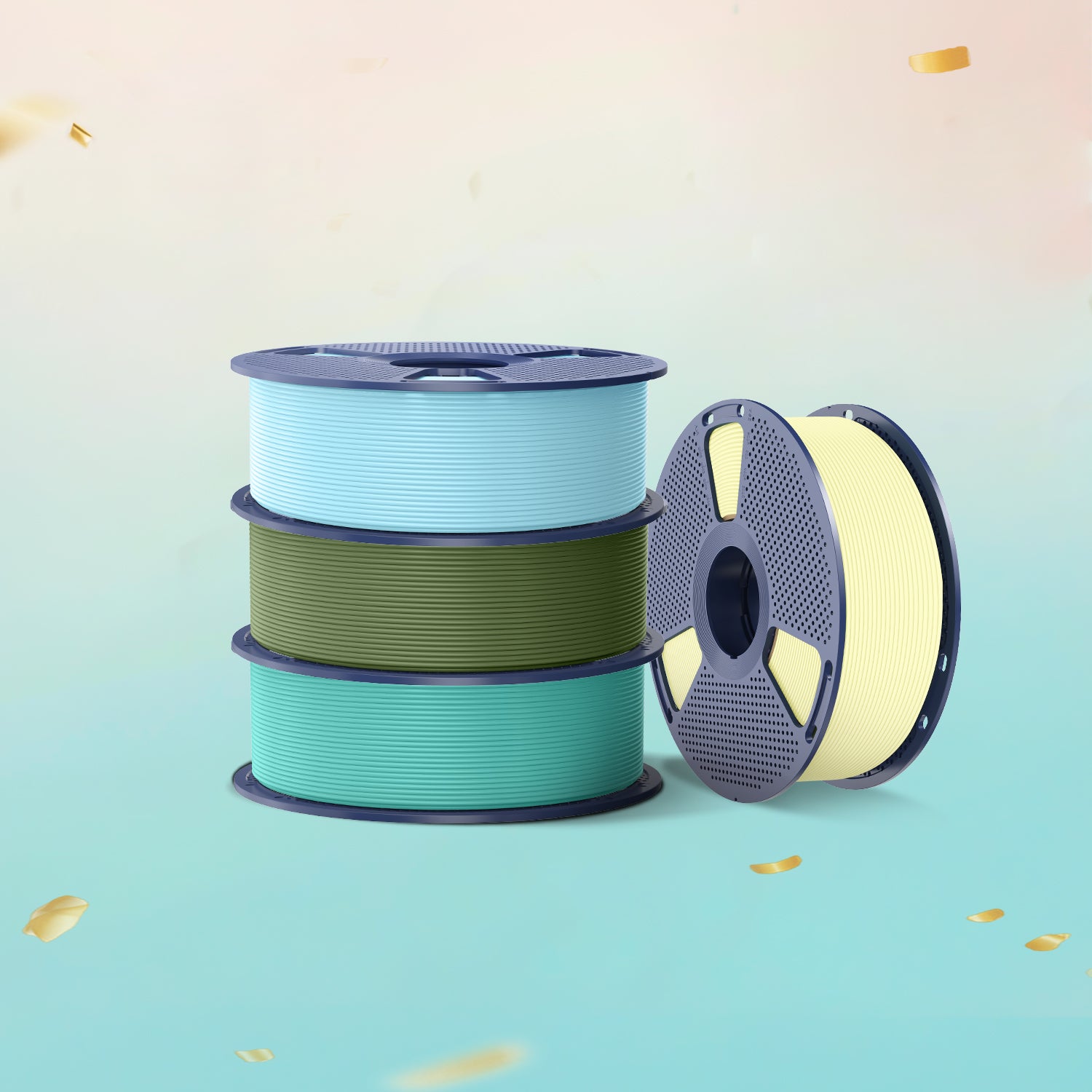 [MOQ : 6 Rouleaux] PLA Meta(Couleurs des Macarons) Filament 1KG