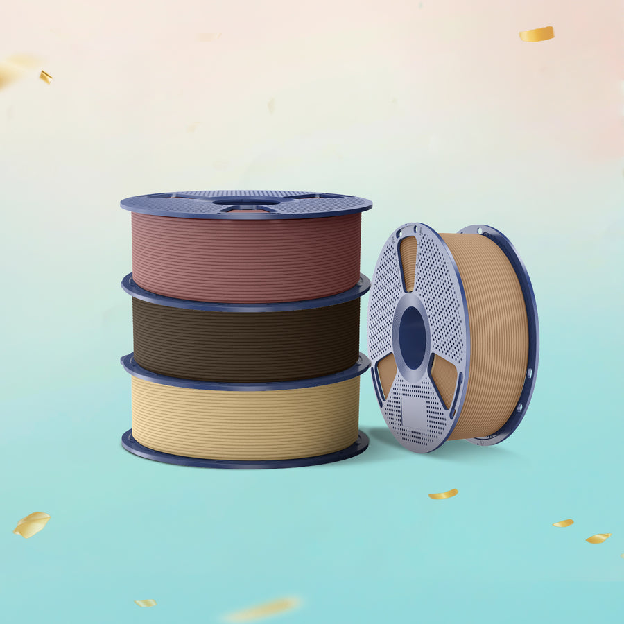 [MOQ : 3 Rouleaux] Optimized Wood PLA Filament 1KG, Bois Optimisé pour Imprimante 3D 1KG, Texture Bois Optimisée et Améliorée