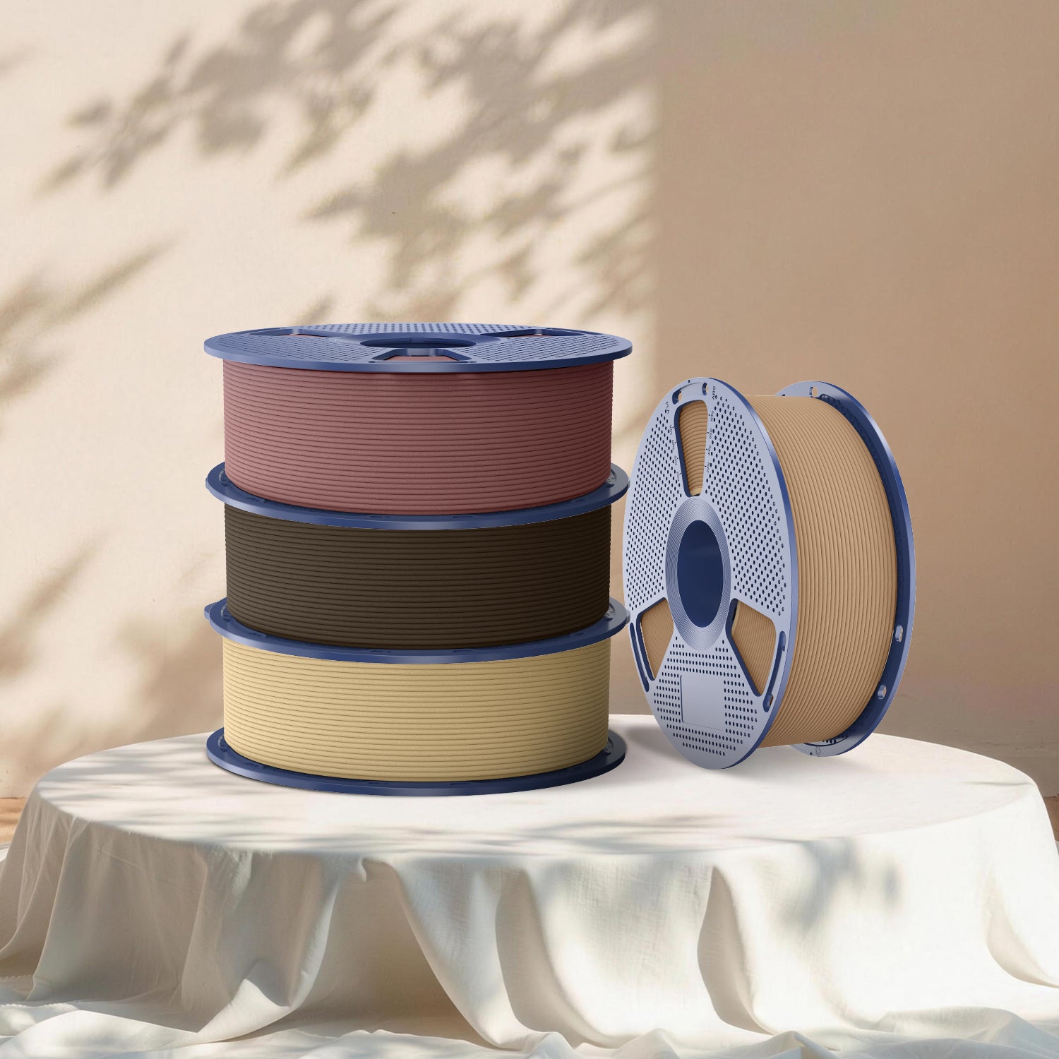 [MOQ : 3 Rouleaux] Optimized Wood PLA Filament 1KG, Bois Optimisé pour Imprimante 3D 1KG, Texture Bois Optimisée et Améliorée