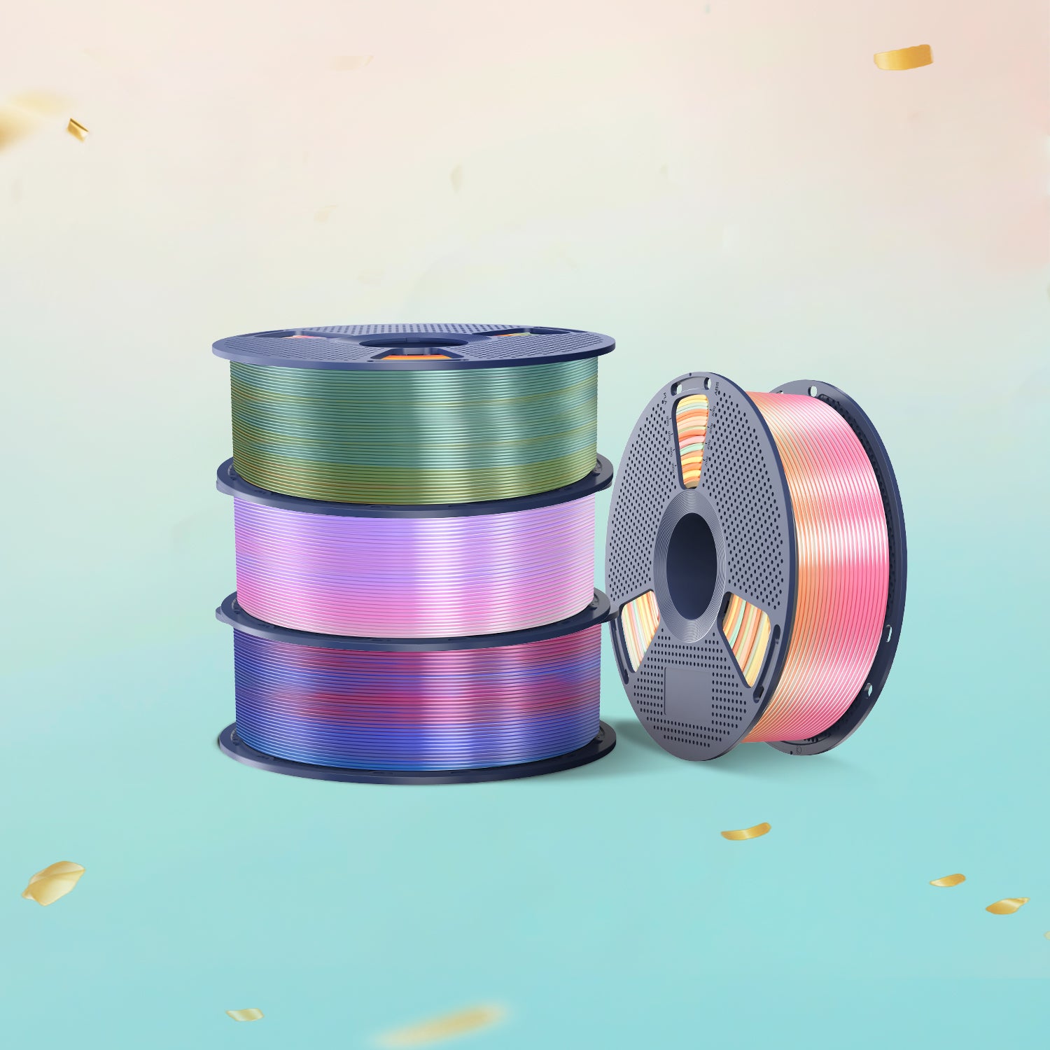 [MOQ : 6 Rouleaux] SILK Rainbow Filament 1KG