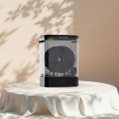 SUNLU FilaDryer SP2, sécheur de filaments 2-en-1 avec boîte de rangement, séchage jusqu'à 70℃(158°F) et rangement sans couture, compatible avec les bobines de 1kg×2 ou 2kg×1 ou 3kg×1.