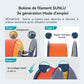 [MOQ : 3 Rouleaux] PLA Matte Dual-Color Filament Esthétique pour Imprimante 3D 1KG, Dégradés Bicolores Fluides & Finition Mate Douce