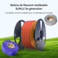 [MOQ : 3 Rouleaux] PLA Matte Dual-Color Filament Esthétique pour Imprimante 3D 1KG, Dégradés Bicolores Fluides & Finition Mate Douce