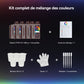 SUNLU Kit de Résine Type ABS - CMYK+W (Pack 5 couleurs-CMJN+B) pour Mélange de Couleurs – Lot de 5 Bouteilles de 1000g
