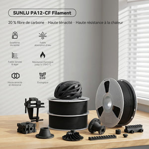 Nylon-12 Fibre de Carbone (PA12-CF) Filament 1KG