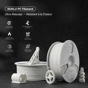 Filament PC (Polycarbonate) pour imprimante 3D 1KG