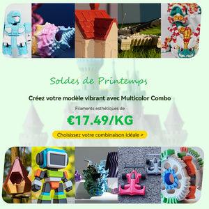 [Spring Vibrant Color Combo | MOQ: 2 Ensembles]Bundle de Filament Multicolore PLA, PLA+, PLA Meta, PLA Mat de 3KG