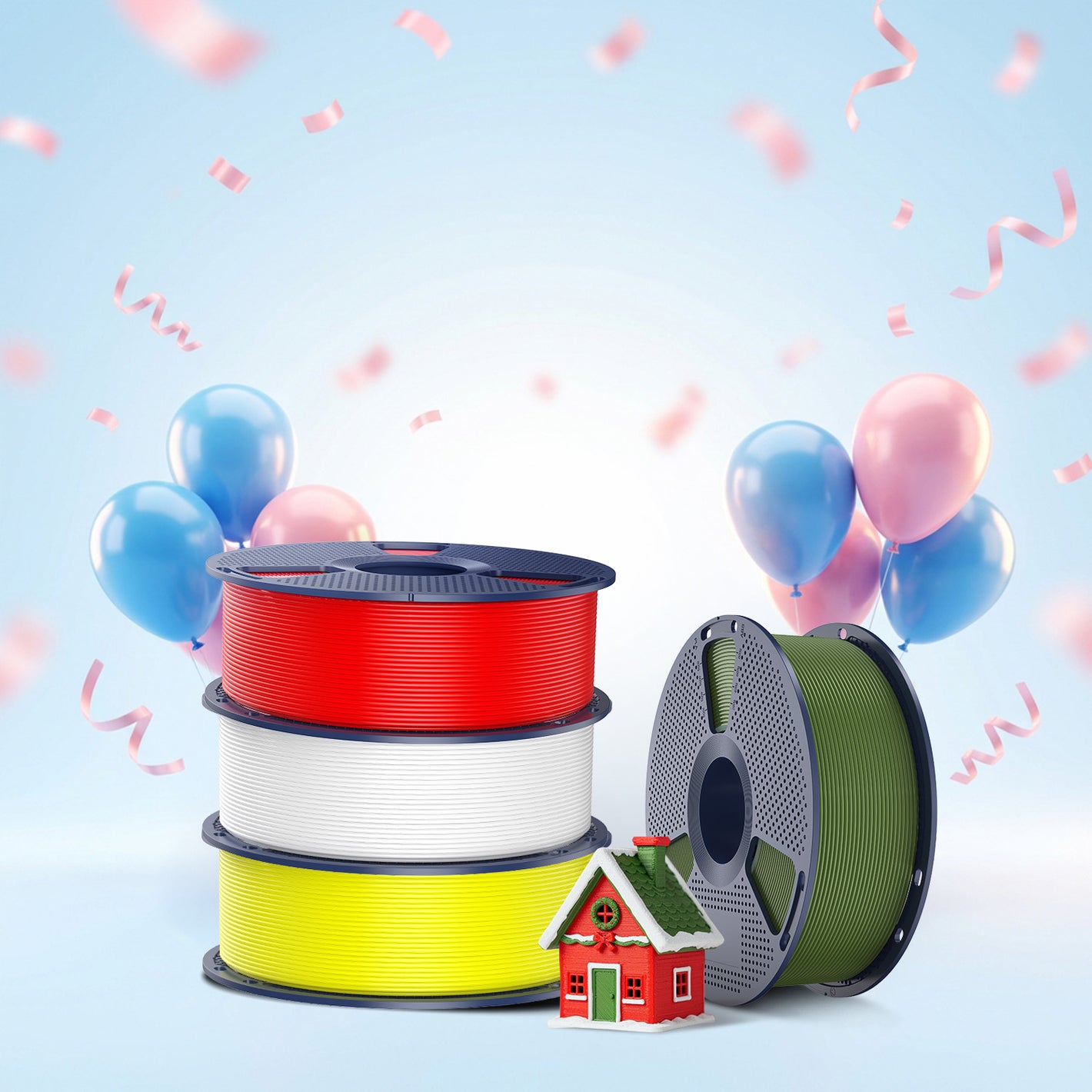 [MOQ : 6 Rouleaux] PLA Filament 1KG