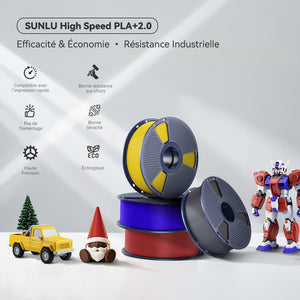 [MOQ : 6 Rouleaux] High Speed PLA+ 2.0, Upgraded PLA+(PLA Plus) Filament 1KG