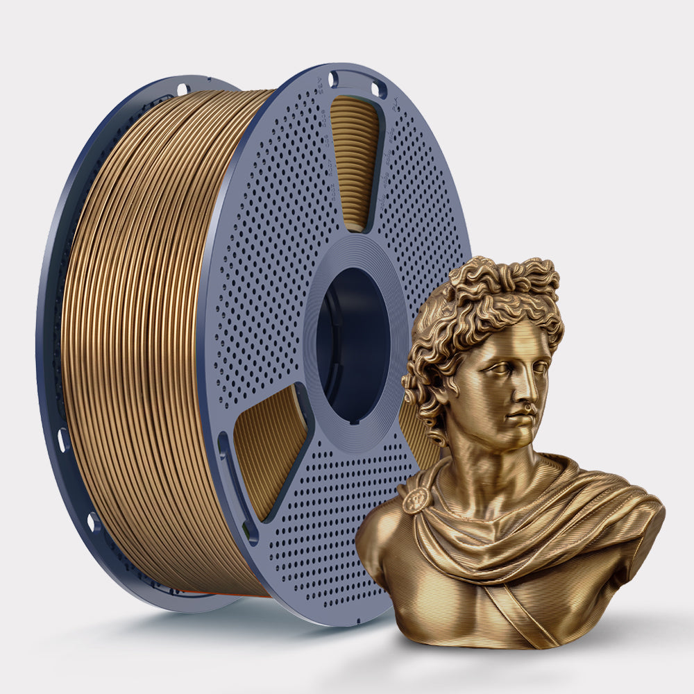 [Nouveau] SUNLU Filament PLA Metallic pour impression 3D 1KG, effet métallique réaliste