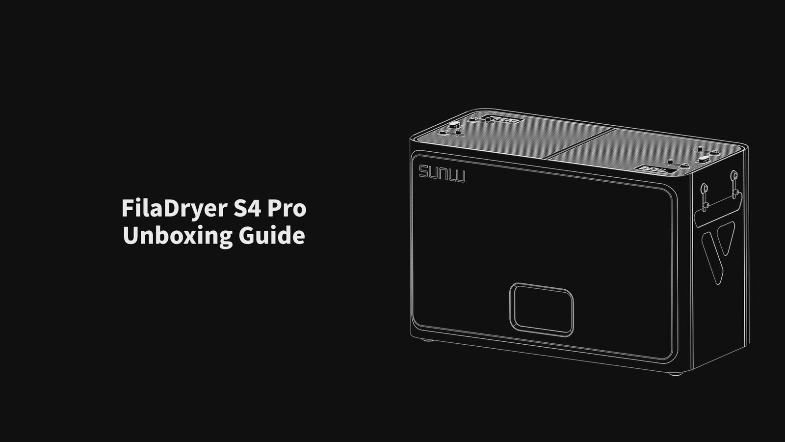 SUNLU FilaDryer S4 Pro : Guide de déballage