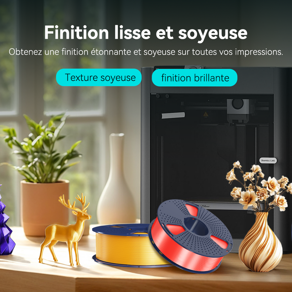 [MOQ : 6 Rouleaux] SILK Filament 1KG