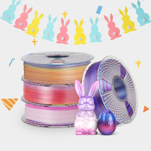 SUNLU Paquets multicolores 1KG*4 rouleaux, Pack d'impression 3D ultime pour des créations printanières vibrantes !
