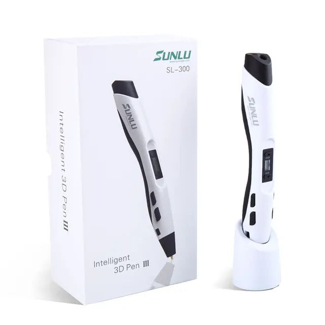 [Achetez 2 – Économisez 2€ chacun] Stylo 3D SL-300, stylo d'impression 3D portable supportant le filament PLA/ ABS Stylo 3D DIY Jouets éducatifs Cadeaux populaires pour les enfants