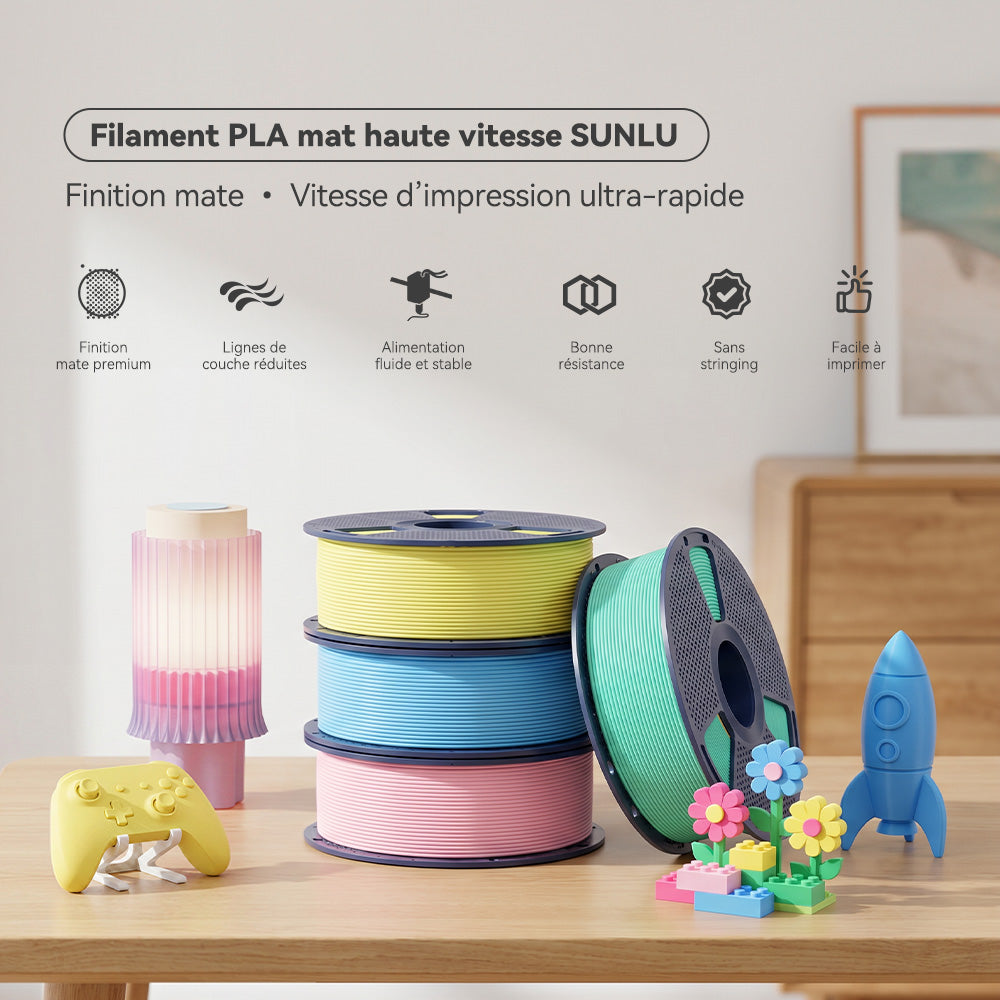 [13e Anniv.] High Speed Matte PLA, Filament PLA mat haute vitesse pour imprimante 3D 1KG