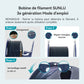 SUNLU PLA Galaxy Filament Esthétique 1KG, Filament PLA à Changement de Couleur, Poudre Nacrée Ultrafine Étincelante