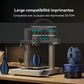 SUNLU PLA Galaxy Filament Esthétique 1KG, Filament PLA à Changement de Couleur, Poudre Nacrée Ultrafine Étincelante